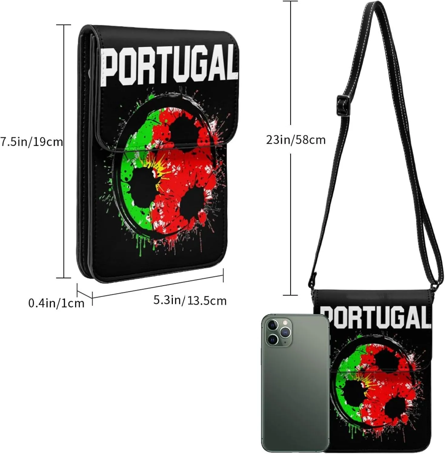 El Salvador Flag Leather Crossbody Phone Purse for Women Cute Wallet Bags Lightweight Mini Sling Bag