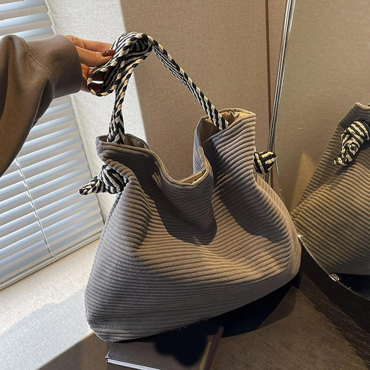 Elegant Nylon Shoulder Bag For Women With Adjustable Strap And Large Capacity Top Handle Bags For Work Or Leisure