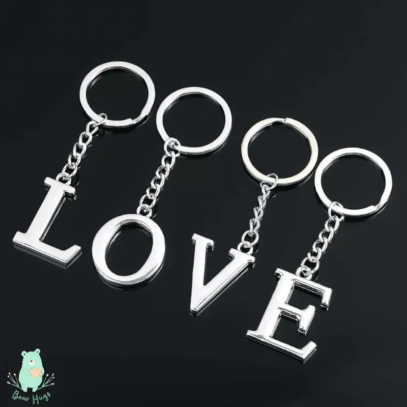 English Letters Keychain A to Z
