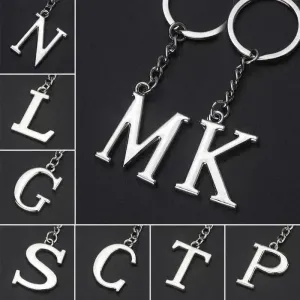 English Letters Keychain A to Z