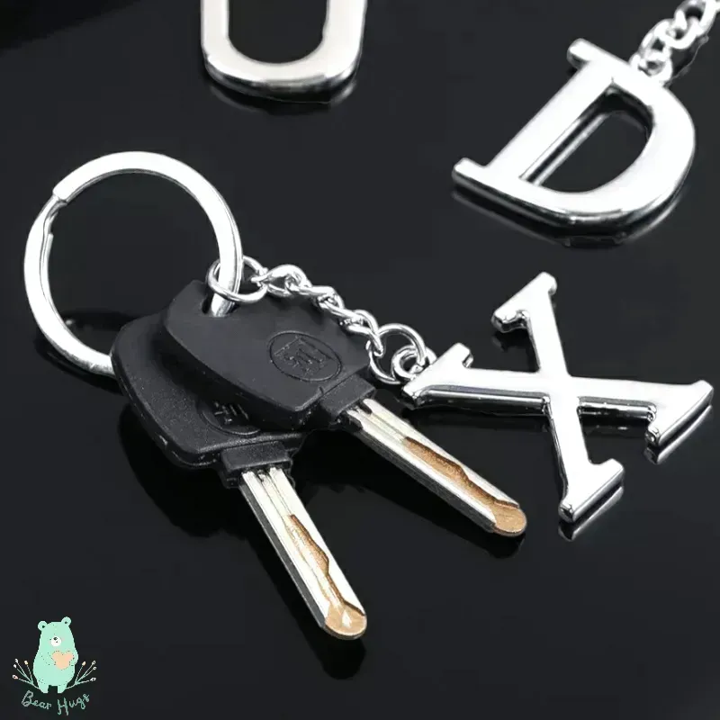 English Letters Keychain A to Z