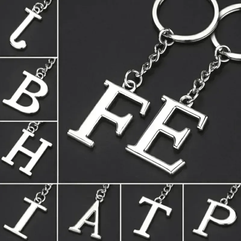 English Letters Keychain A to Z