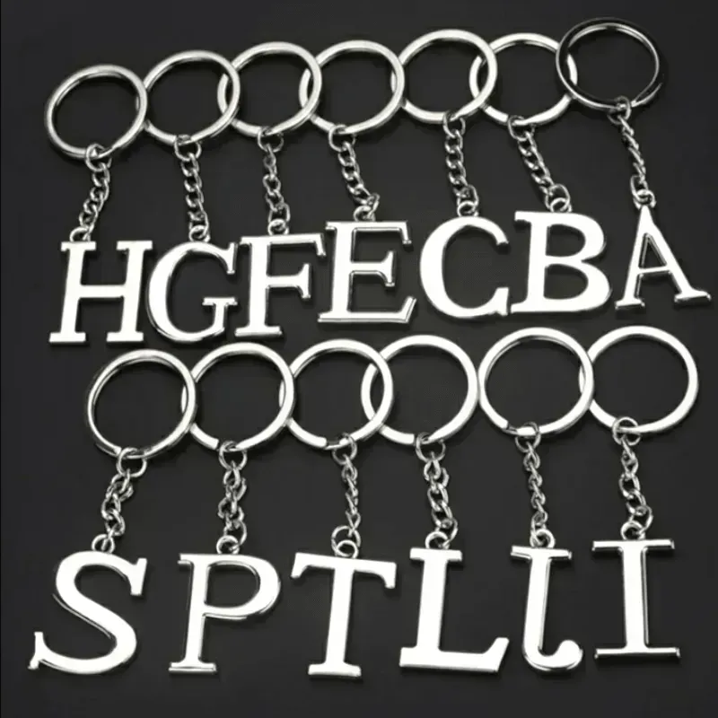 English Letters Keychain A to Z