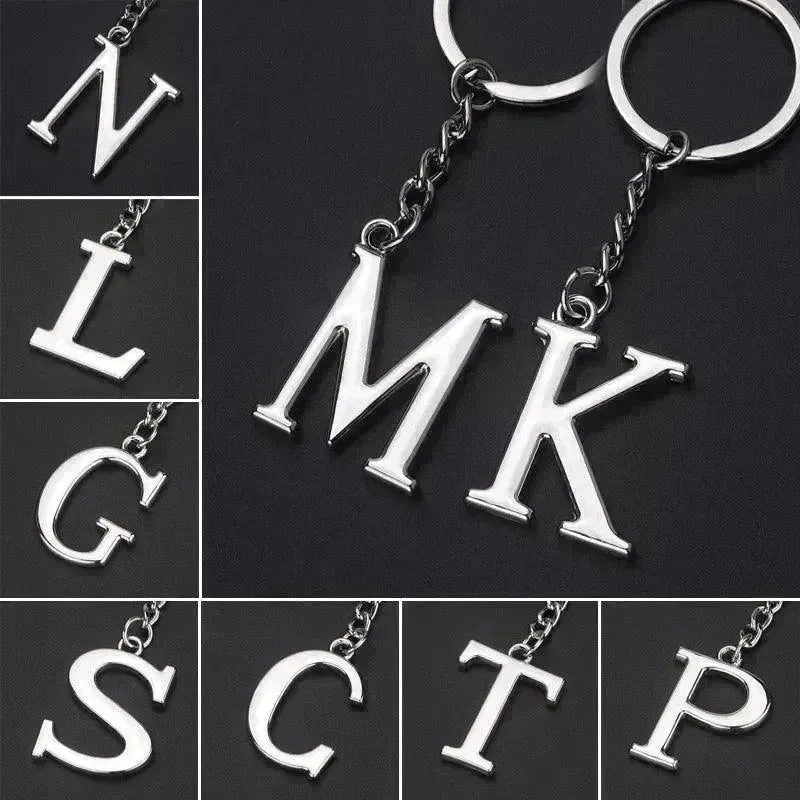 English Letters Keychain A to Z
