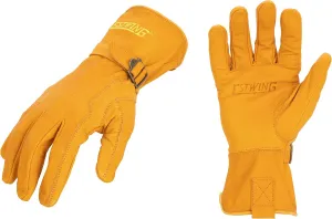 Estwing Classic Leather Driver Work Glove with Adjustable Wrist Strap in Russet Brown