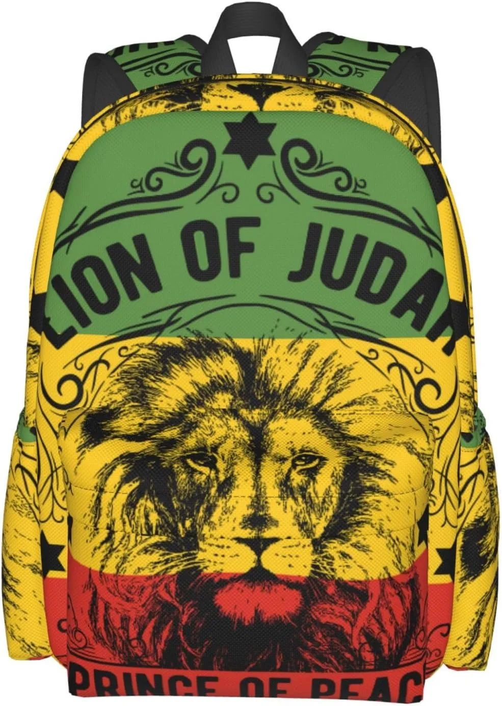 Ethiopia Flag Ethiopia Lion Backpack Large Capacity Backpack Lightweight Double Shoulder Bag For Women Men Travel