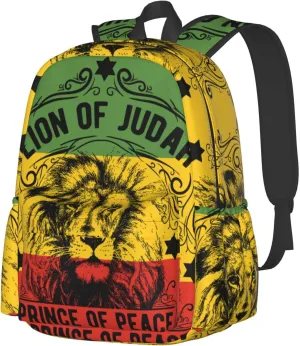 Ethiopia Flag Ethiopia Lion Backpack Large Capacity Backpack Lightweight Double Shoulder Bag For Women Men Travel