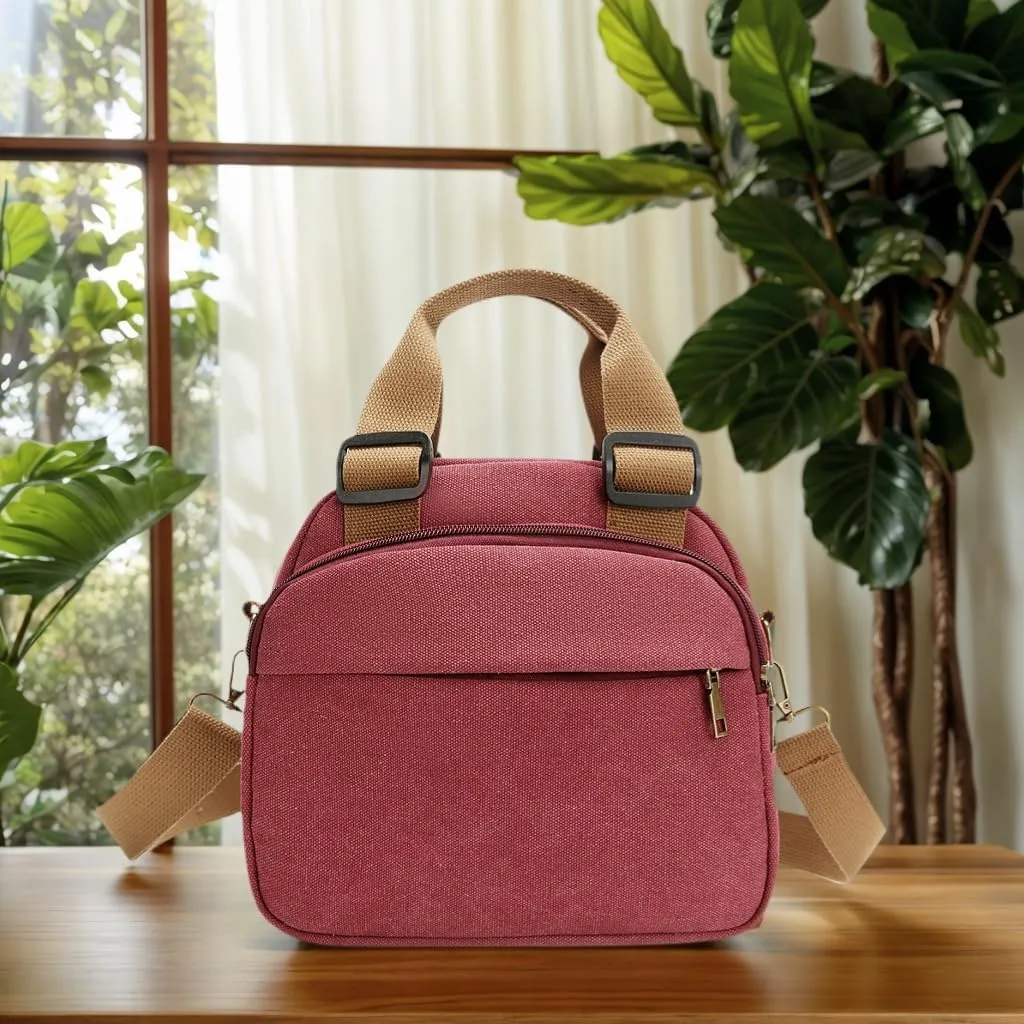 Everyday Bags for Women Lightweight Medium Crossbody Bag Small Tote Bag with Zipper for Work Travel Daily Essentials