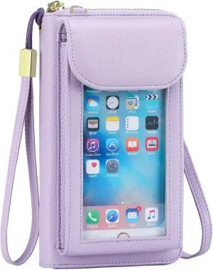 FALAN MULE Small Cell Phone Crossbody Bag Purse for Women, PU Leather Wallet Purse…