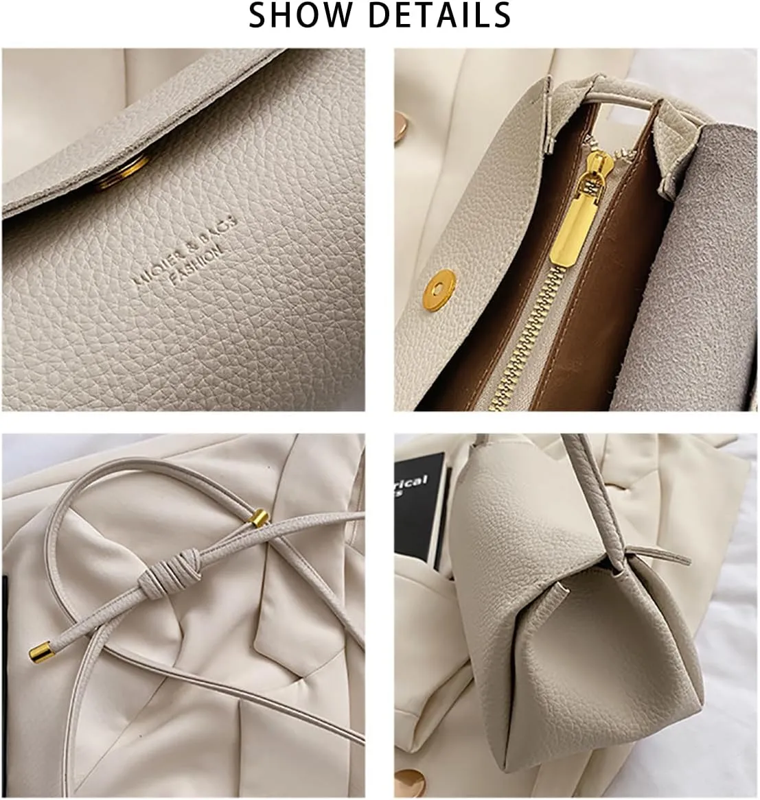 Fashion Crossbody Bag with Elephant Pendant, Women's Mini Stylish PU Crossbody Bag Adjustable Shoulder Bag