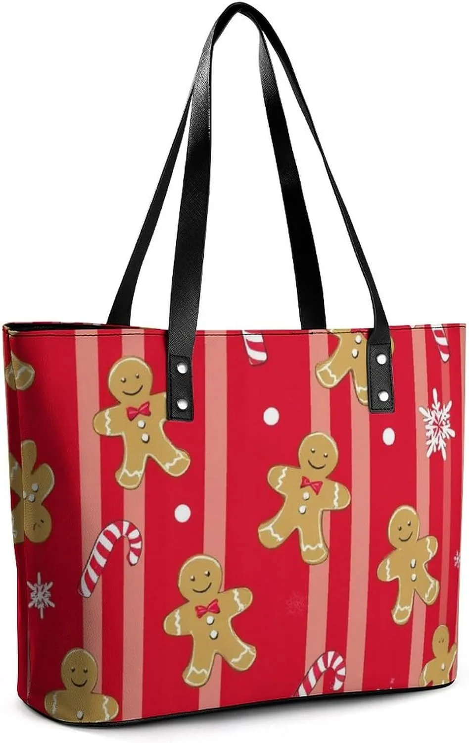 Fashion Leather Tote Bag Travel Work Daily Essentials Handbag Unisex Handbag