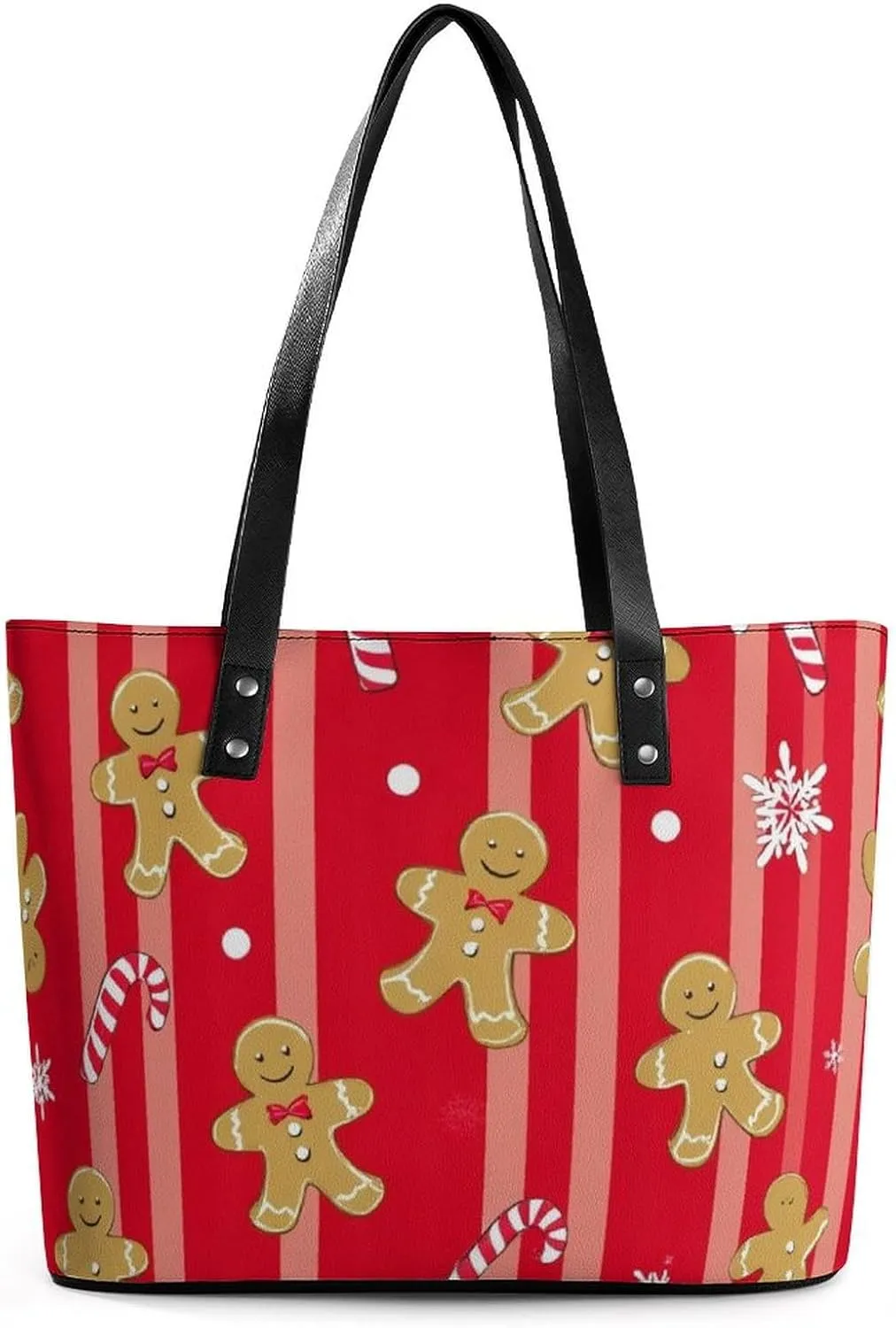Fashion Leather Tote Bag Travel Work Daily Essentials Handbag Unisex Handbag