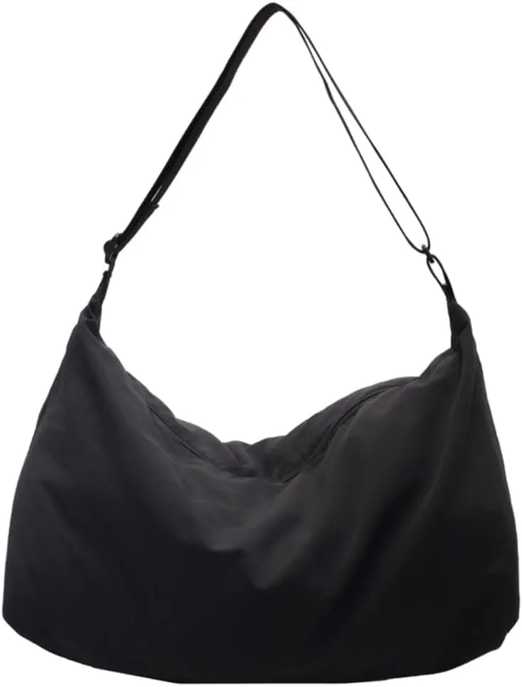 Fashion Nylon Crossbody Bag For Ladies Large Compartment Shoulder Purse Armpit Bag For Students And Commuters