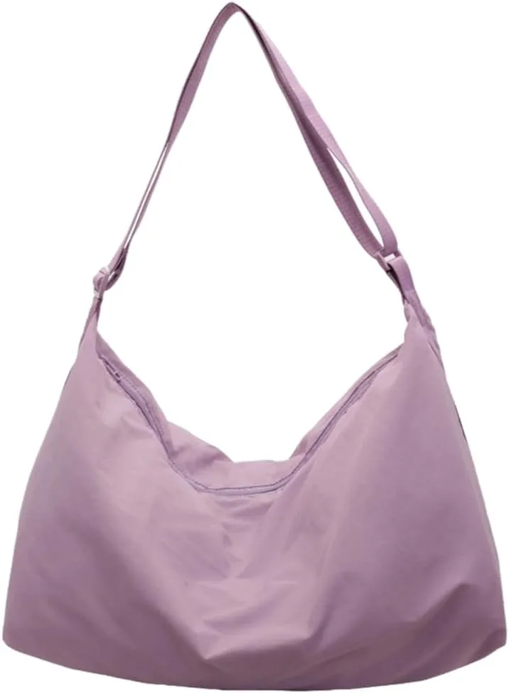 Fashion Nylon Crossbody Bag For Ladies Large Compartment Shoulder Purse Armpit Bag For Students And Commuters