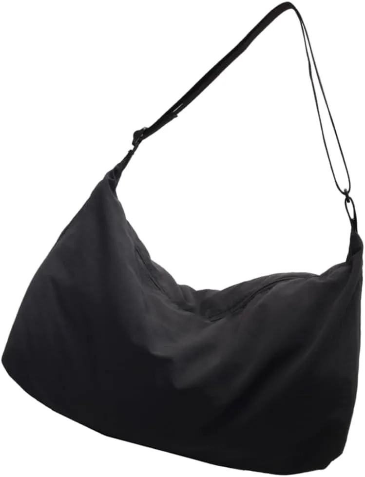 Fashion Nylon Crossbody Bag For Ladies Large Compartment Shoulder Purse Armpit Bag For Students And Commuters