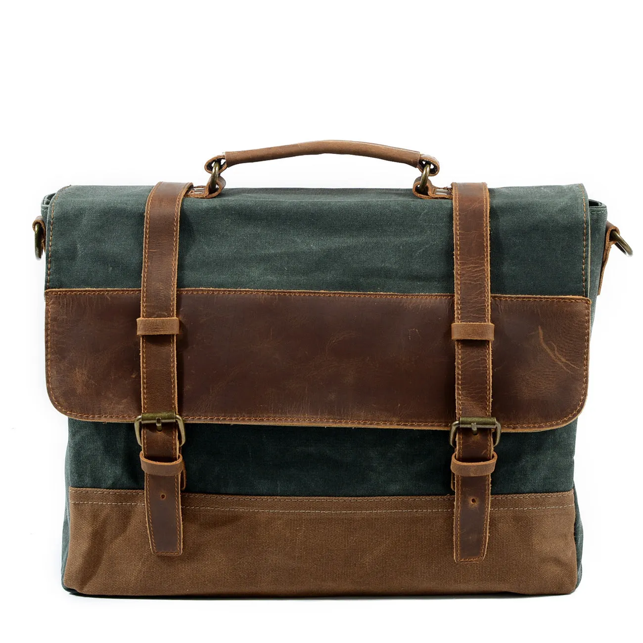 Fashionable Retro Genuine Leather Messenger Bag – Waterproof Crossbody Bag