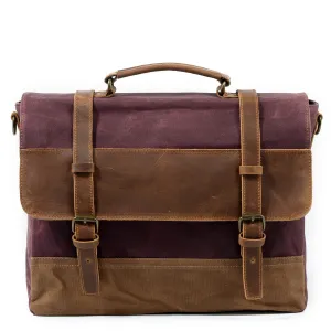 Fashionable Retro Genuine Leather Messenger Bag – Waterproof Crossbody Bag
