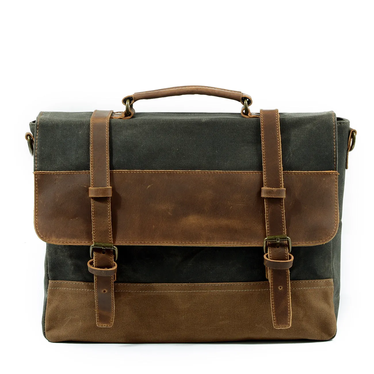 Fashionable Retro Genuine Leather Messenger Bag – Waterproof Crossbody Bag
