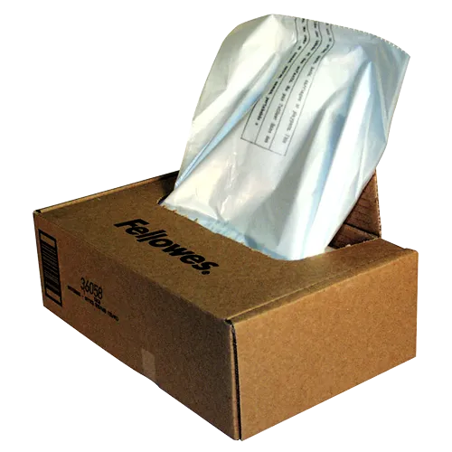 Fellowes Shredder Waste Bags - For 425 and 485 Series (50 Bags Per Box)