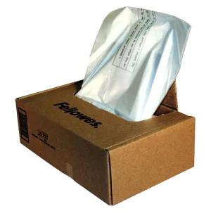Fellowes Shredder Waste Bags - For 425 and 485 Series (50 Bags Per Box)