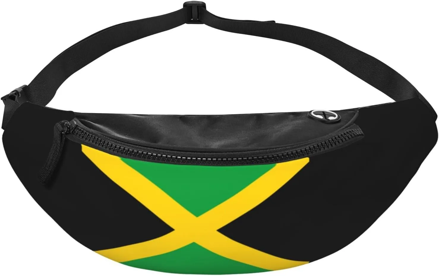 Flag of Jamaica Fanny Pack Crossbody Waist Bag Pack for Men Women. Belt Bag for Travel Walking Running Hiking Fishing.