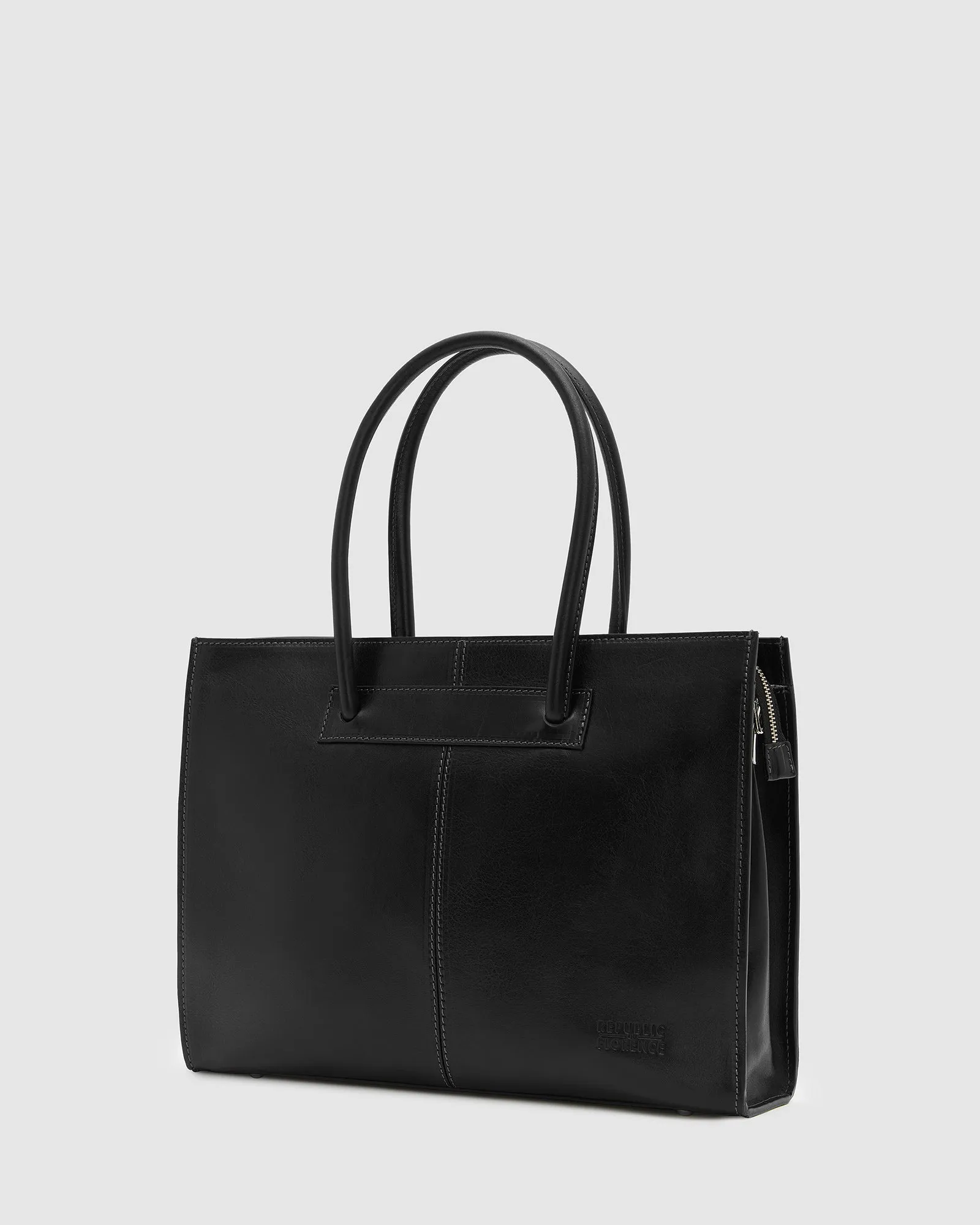 Florence Black - Leather Tote Work Bag