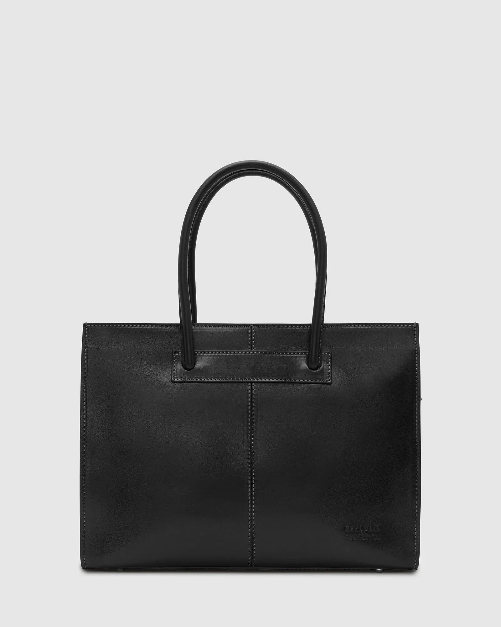 Florence Black - Leather Tote Work Bag