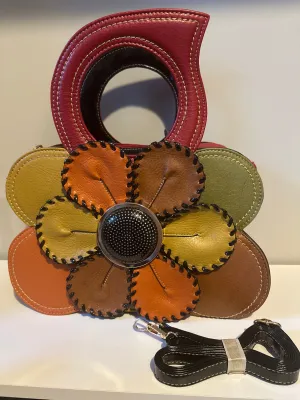 Flower Purse w/ Adjustable Crossbody Strap