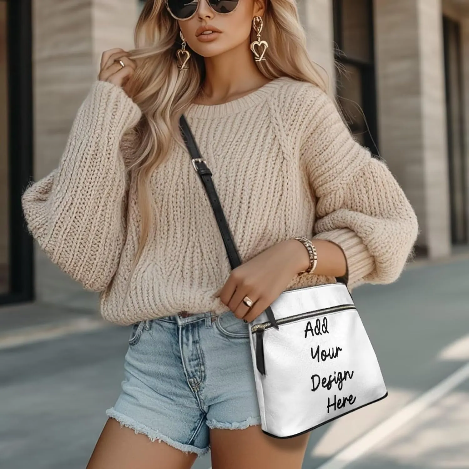 FOR U DESIGNS Crossbody Bags for Women Trendy Travel Leather Shoulder Satchel Bags with Zipper Pockets for Work