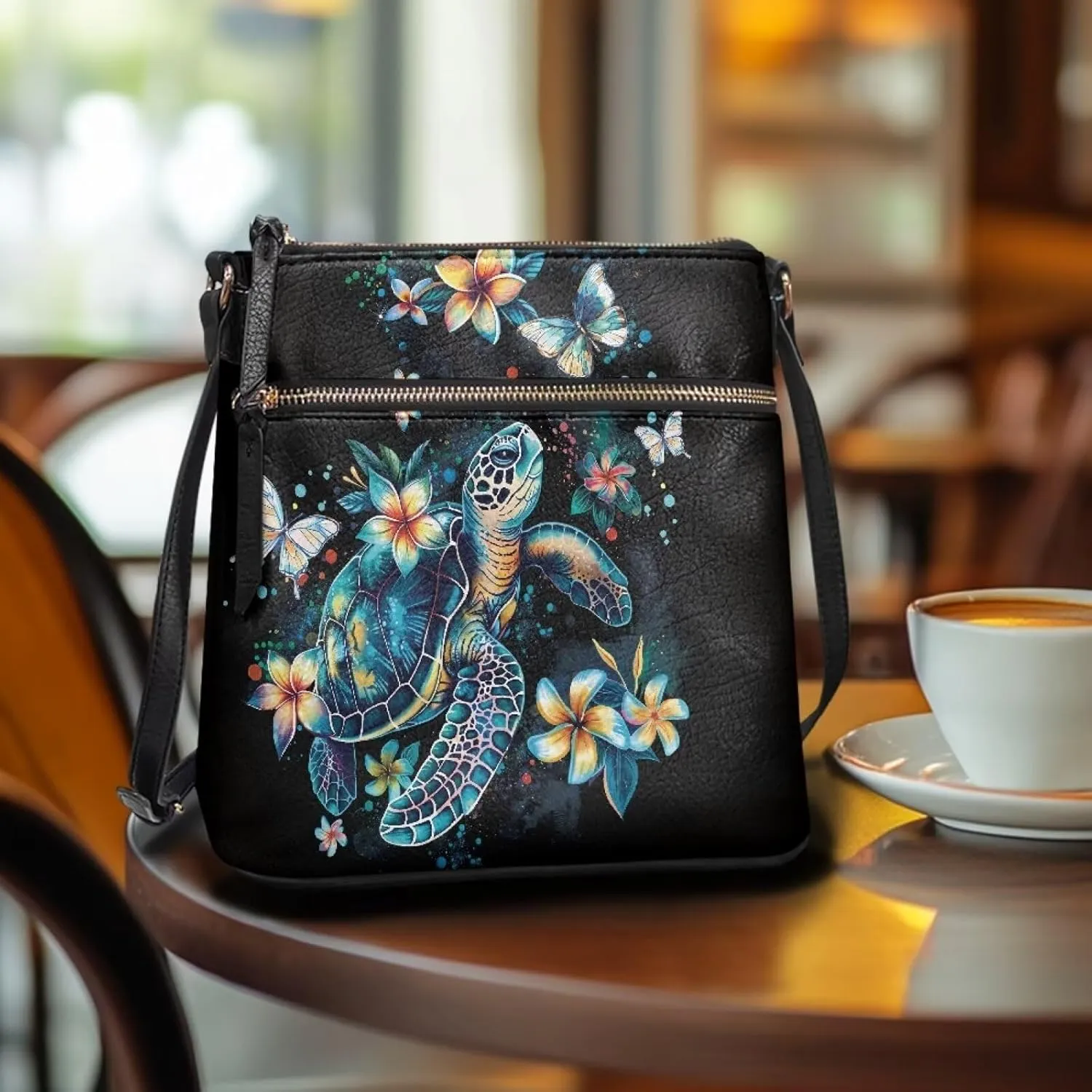 FOR U DESIGNS Leather Crossbody Bags for Women Shoulder Bags for Work Travel Sling Bag