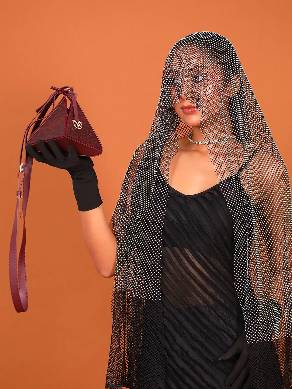 Fortune Teller Maroon Sling Bag