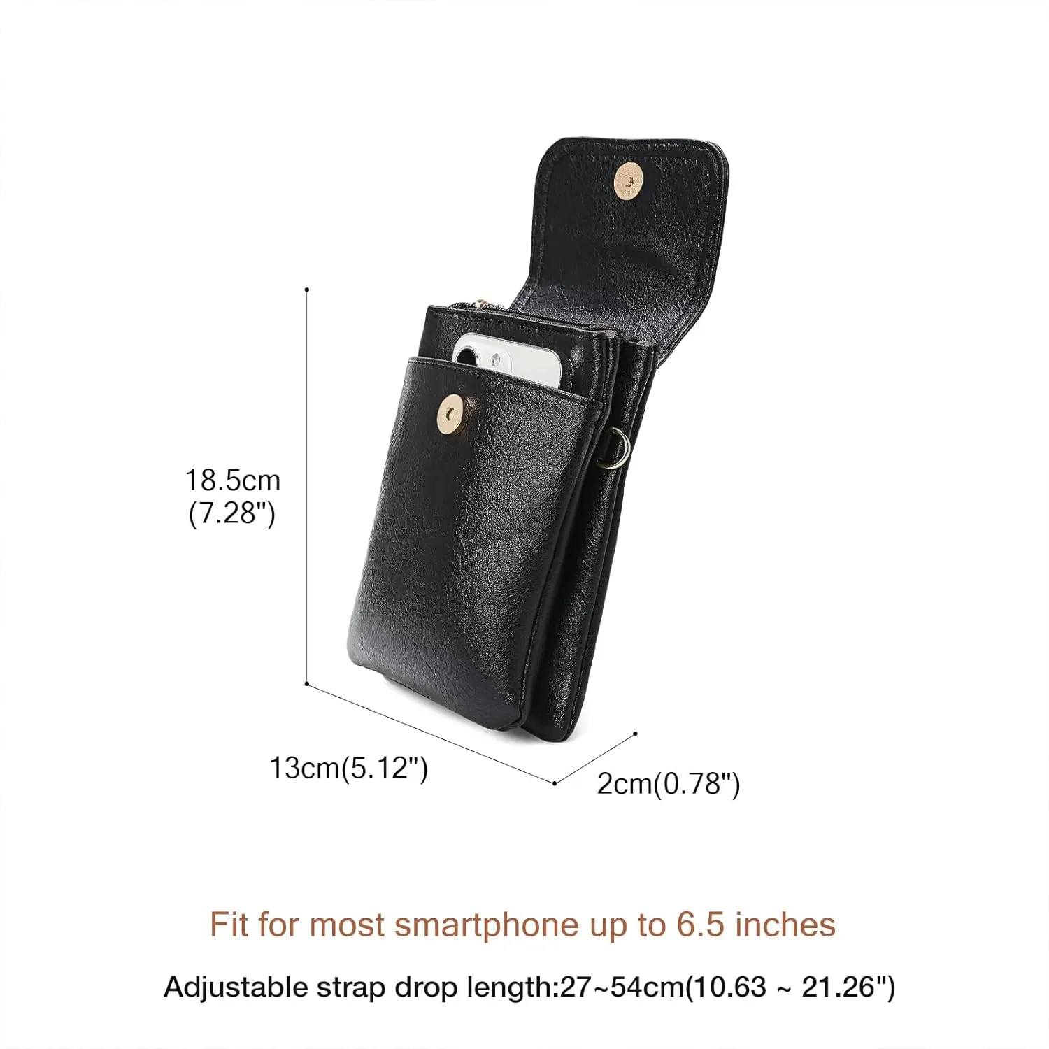 FOXLOVER Small Crossbody Bags for Women Designer Cell Phone Bag Wallet Purses Adjustable Strap