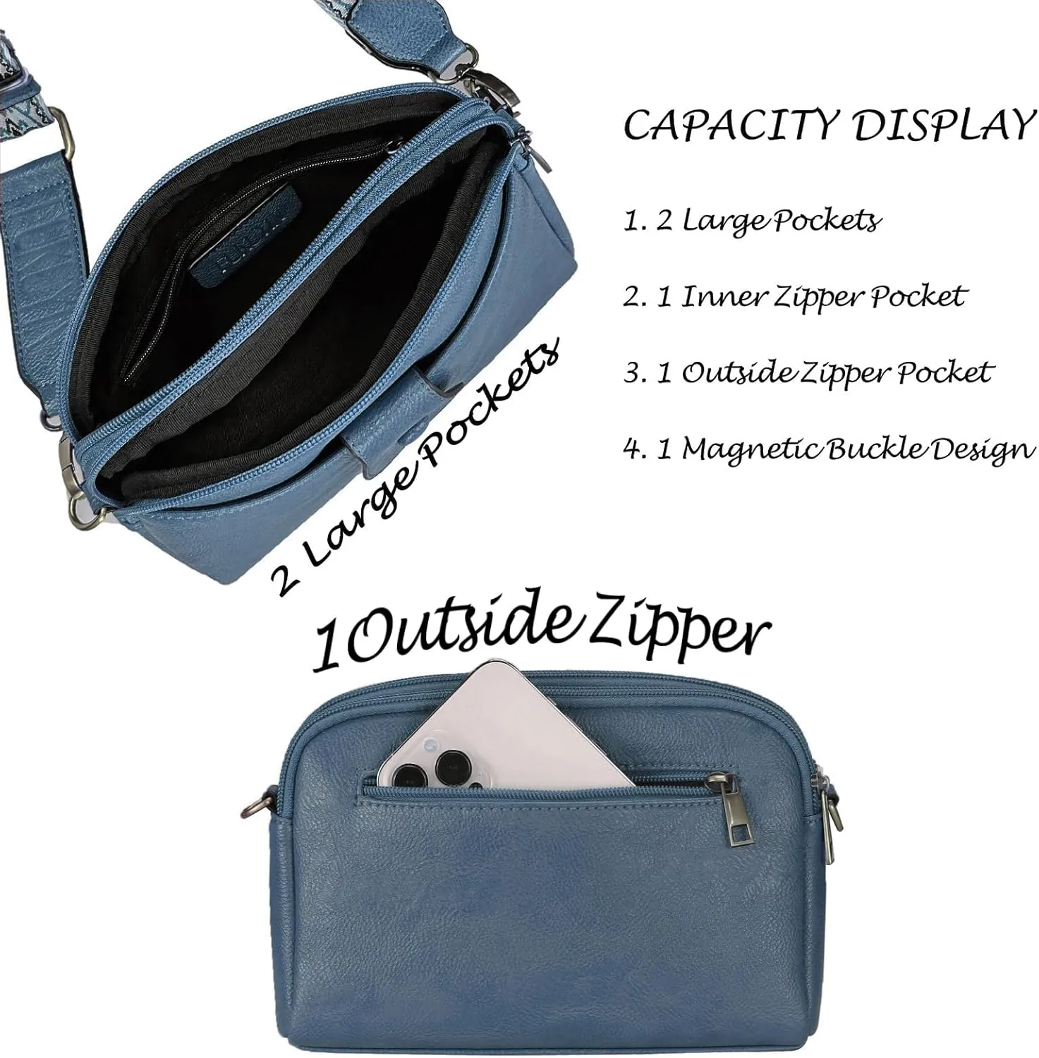 FUKUYIN Small Crossbody Bags for Women Vegan Leather Shoulder Purses Women's Crossbody Handbags