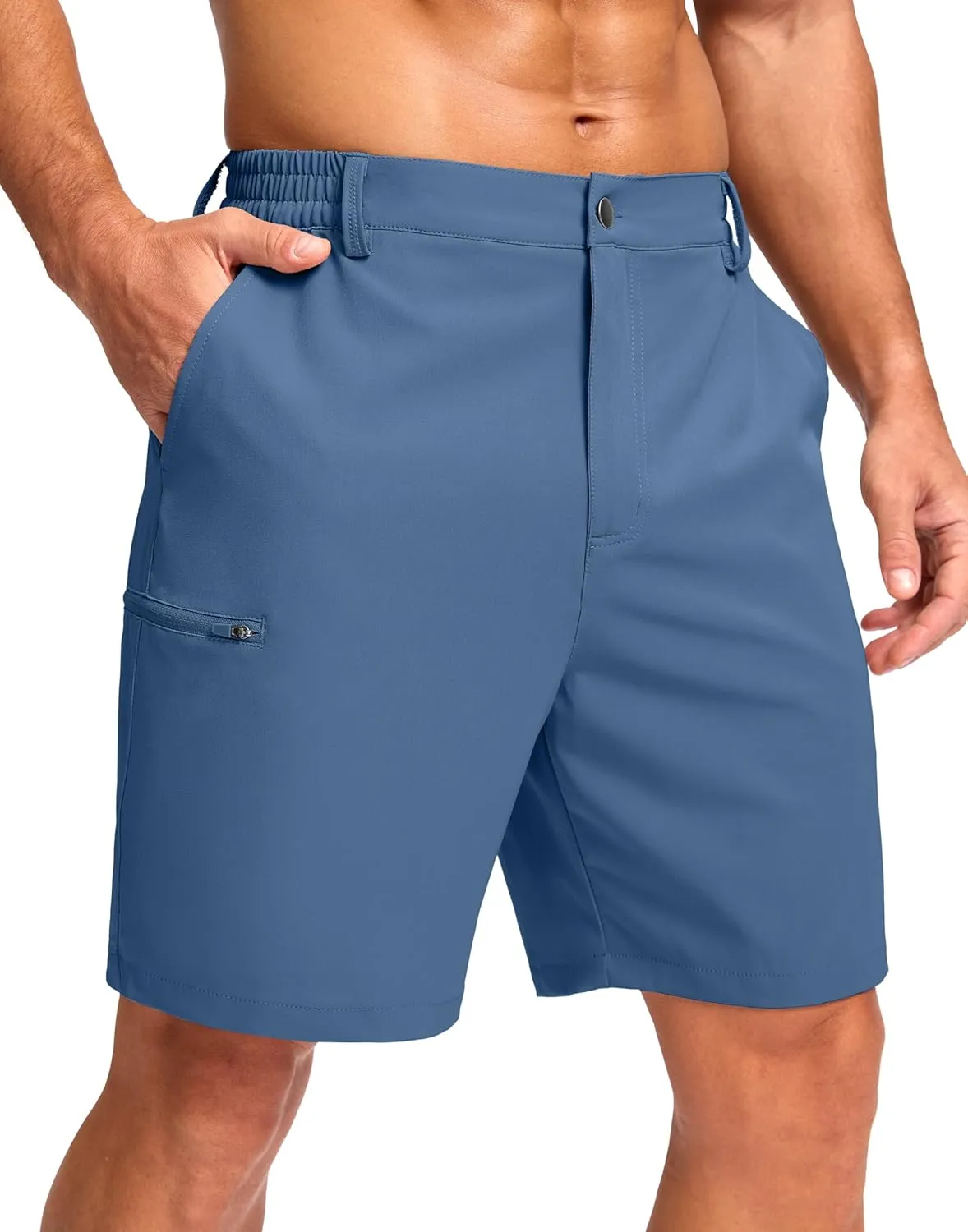 G Gradual Men's Casual Shorts 7"/ 9" Lightweight 4 Pockets Stretch Quick-Dry Summer Shorts for Golf Work Hiking Trips