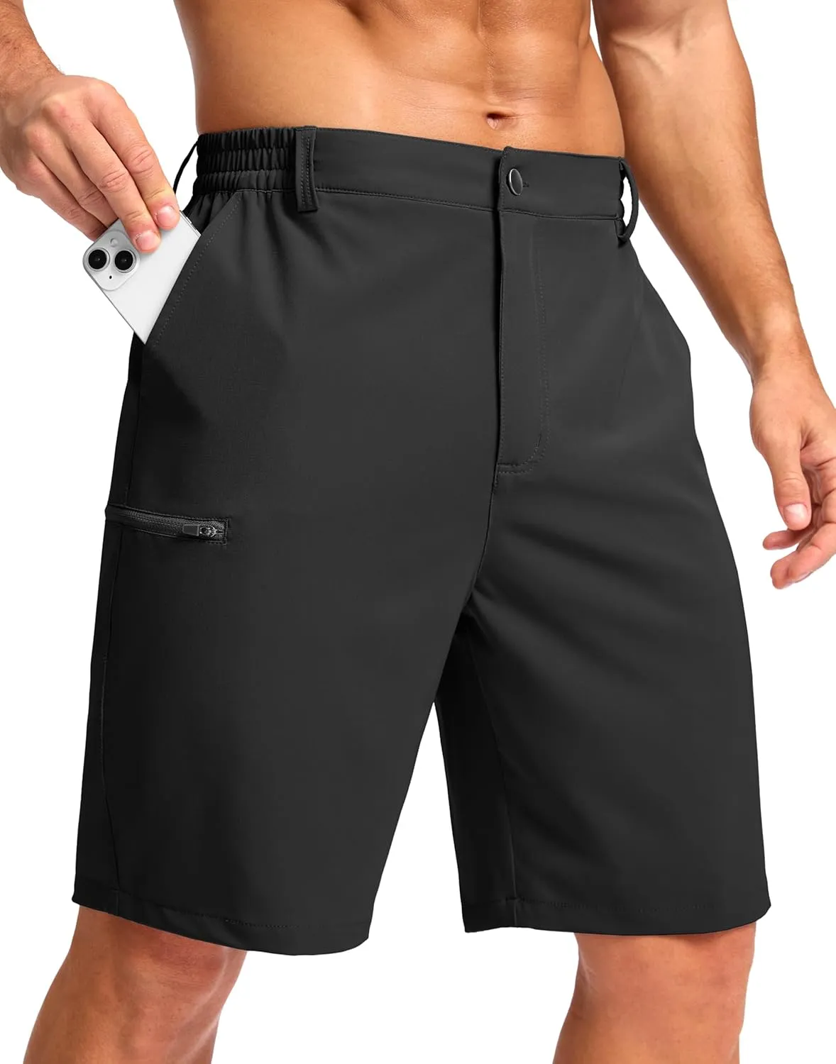G Gradual Men's Casual Shorts 7"/ 9" Lightweight 4 Pockets Stretch Quick-Dry Summer Shorts for Golf Work Hiking Trips