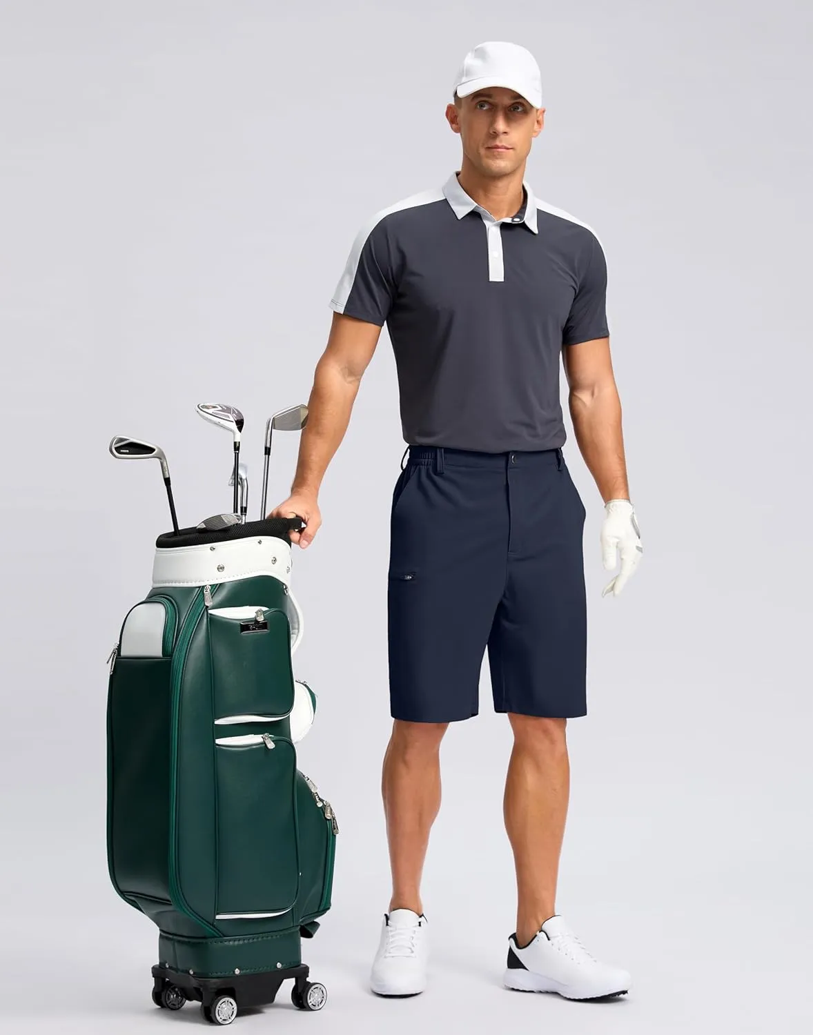 G Gradual Men's Casual Shorts 7"/ 9" Lightweight 4 Pockets Stretch Quick-Dry Summer Shorts for Golf Work Hiking Trips