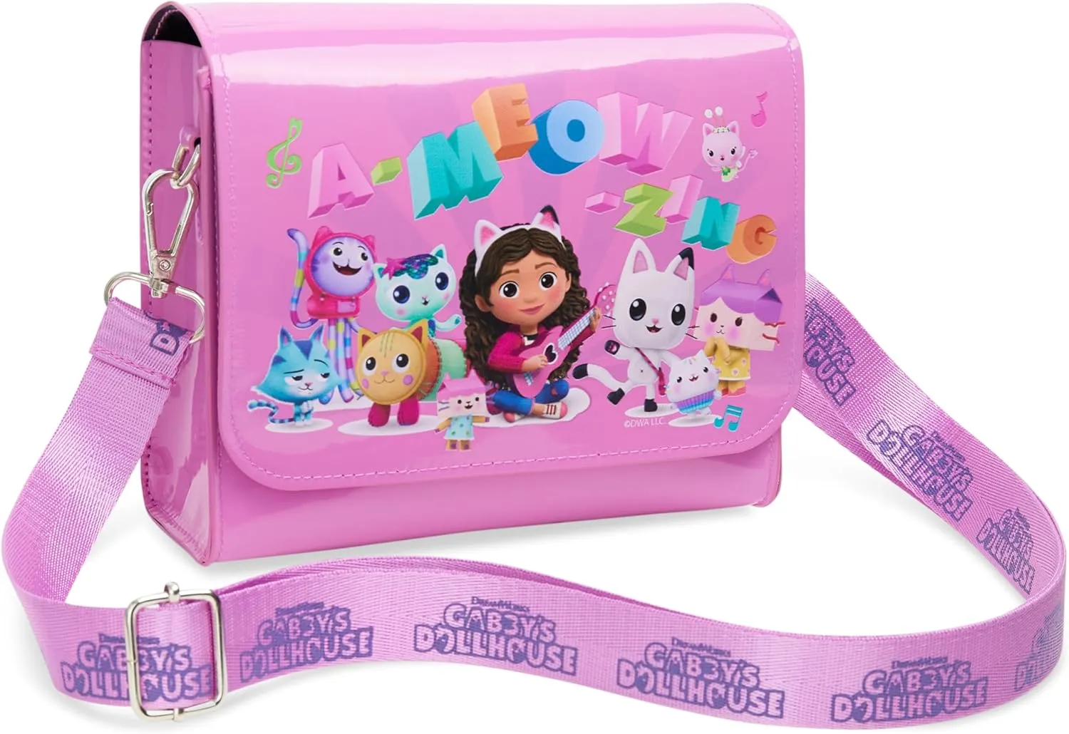 Gabby's Dollhouse Girls Purse, Cute Shoulder Bag with Adjustable Strap - Girls Gifts