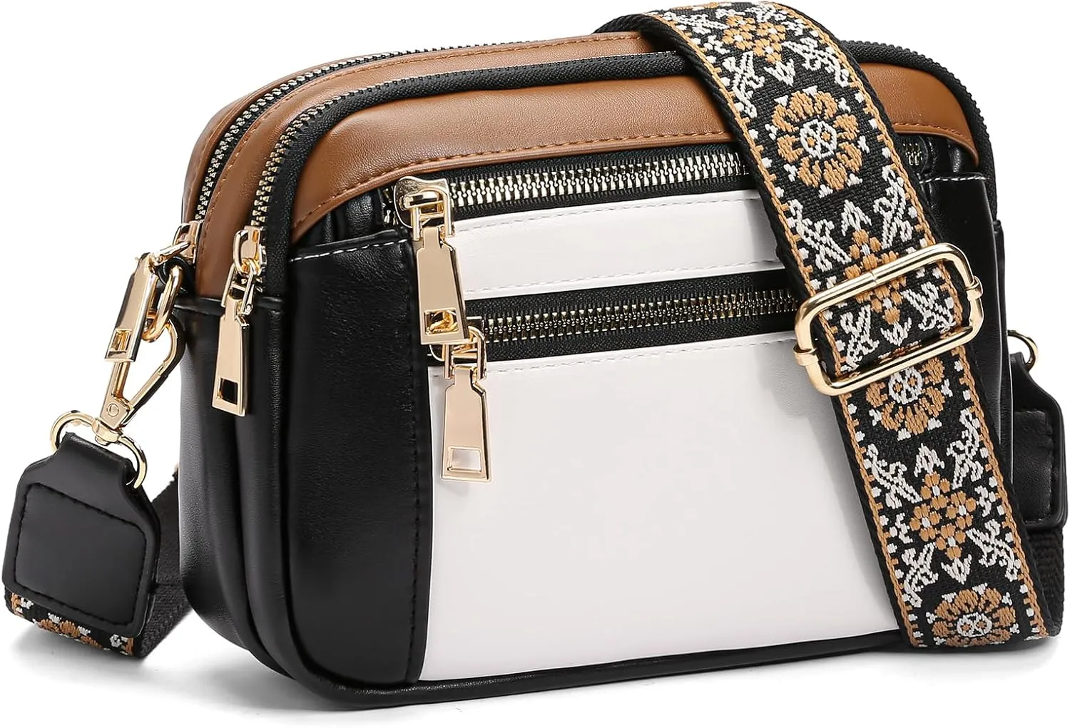 GAEKEAO Crossbody Purses for Women Small Crossbody Bags Vegan Leather Trendy Shoulder Handbags with Adjustable Shoulder Strap