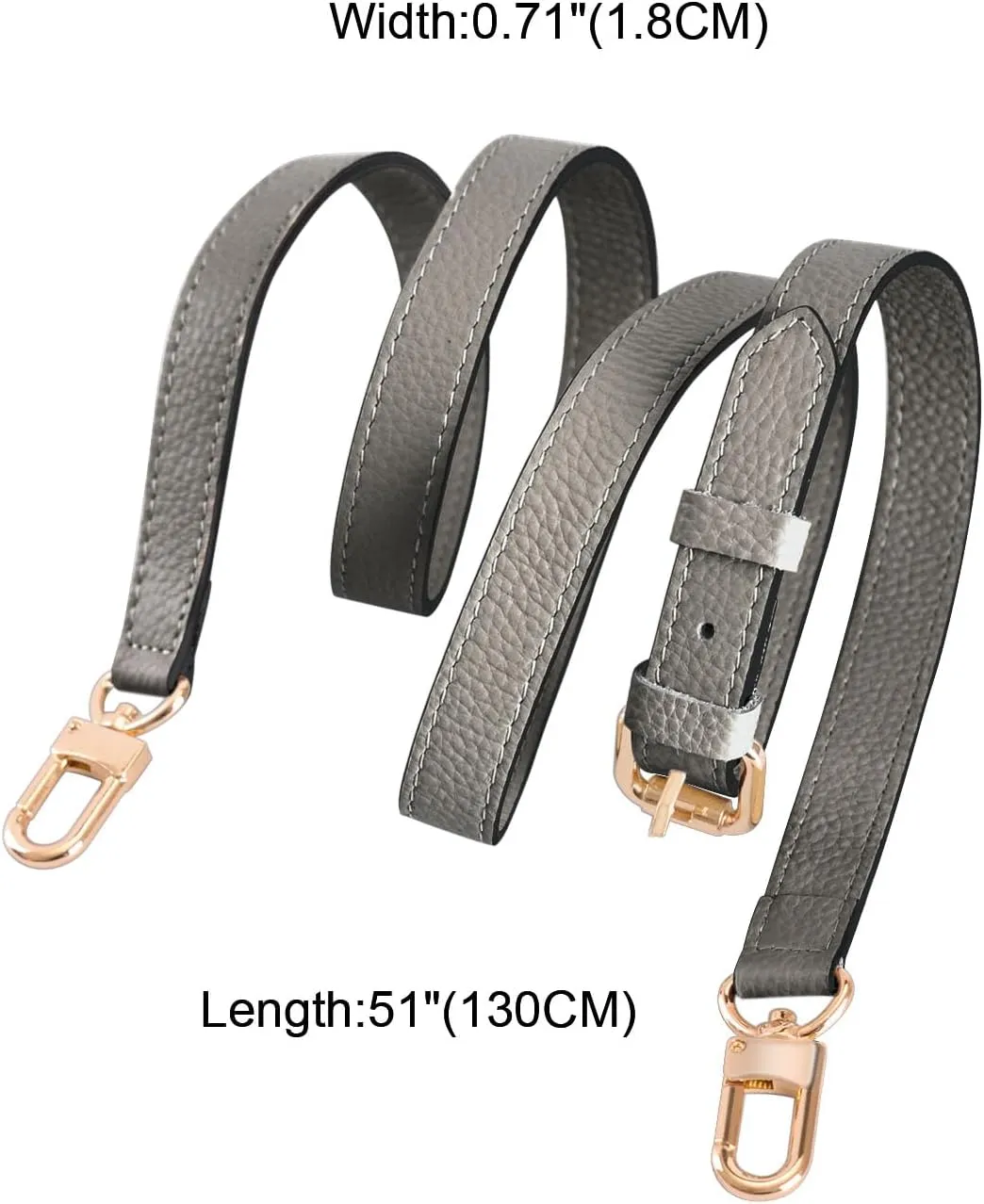 Genuine Leather Adjustable Crossbody Strap Replacement for Women's Crossbody Handbags