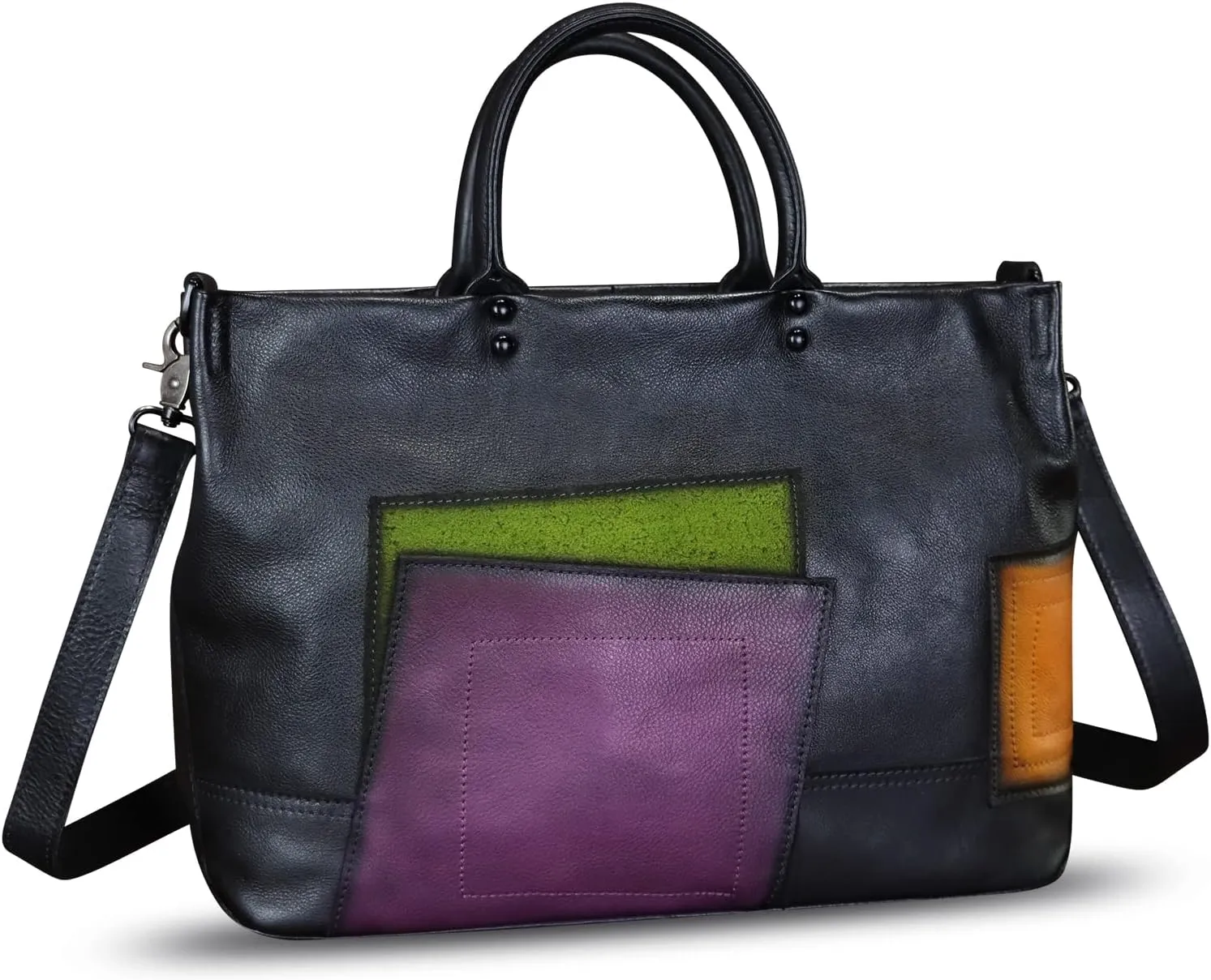 Genuine Leather Satchel for Women Leather Work Tote Bag Handbag Top Handle Bags Handmade Crossbody Handbag Purse