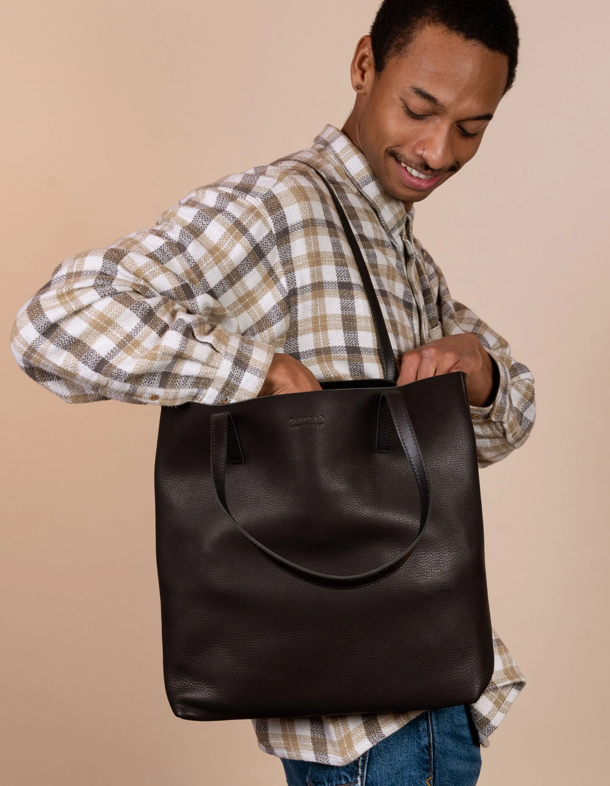 Georgia - Black Soft Grain Leather