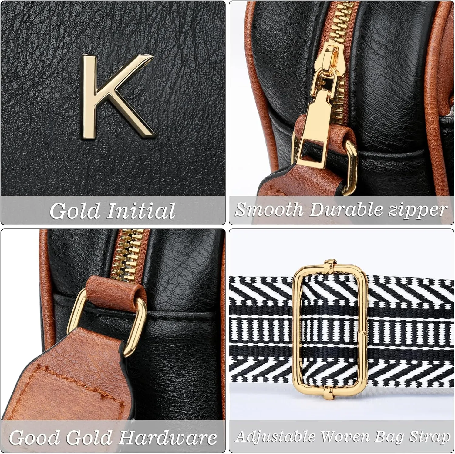 Gifts for Women Personalized Mothers Day Gifts Crossbody Bag Small Purse with Initial Letter Shoulder Handbags