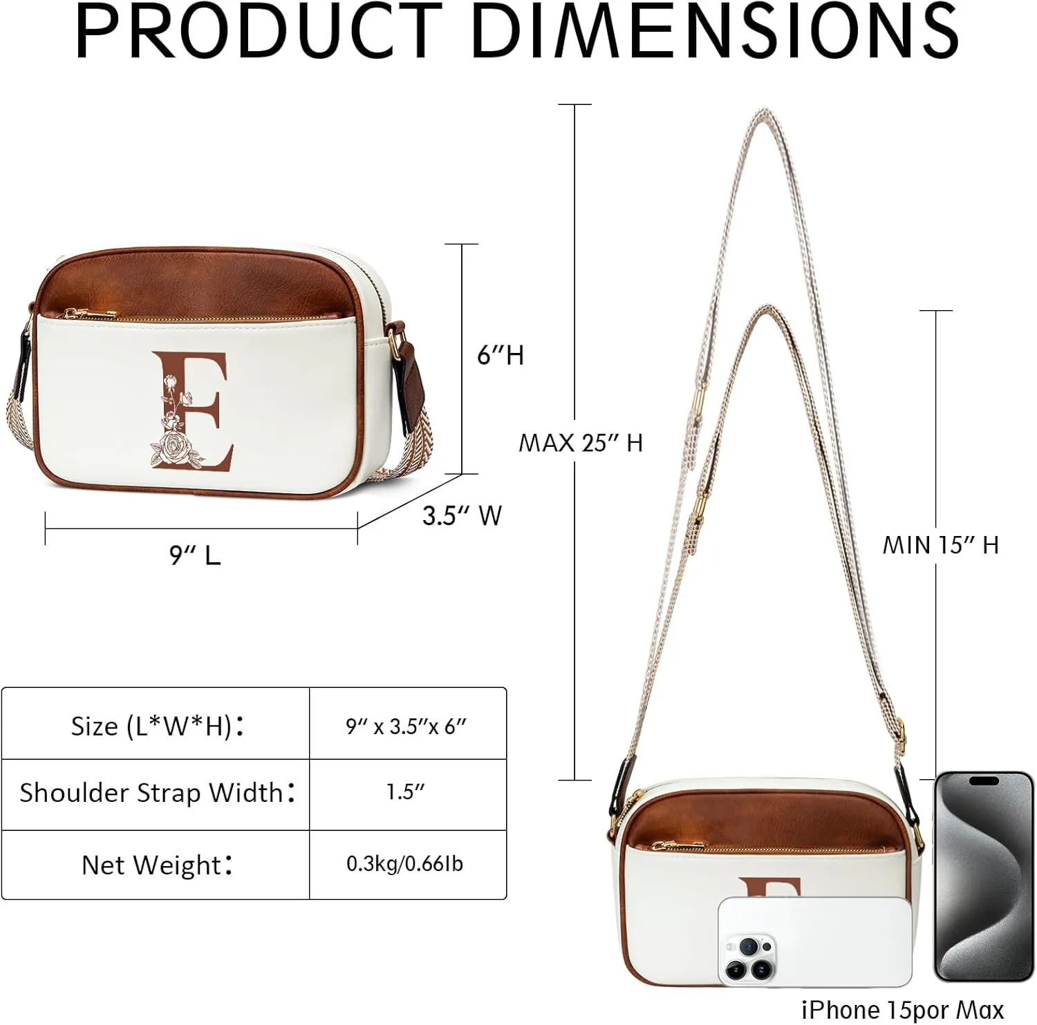 Gifts for Women Personalized Mothers Day Gifts Crossbody Bag Small Purse with Initial Letter Shoulder Handbags