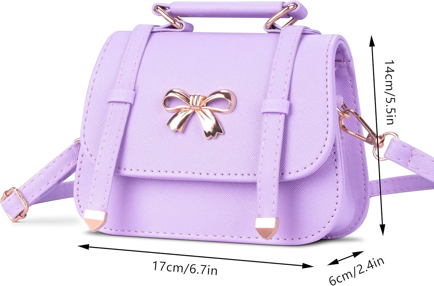 Girls Purse for Kids Crossbody Cute Princess Handbags Shoulder Bag for Toddler Little Girl Gifts
