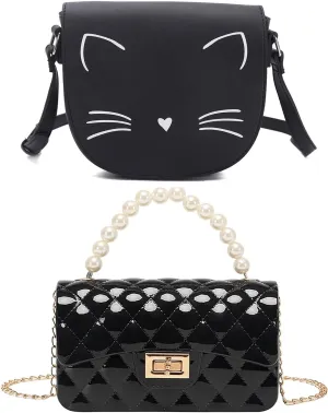 Gladdon Cute Crossbody Bag for Teens Cat Purses for Girls