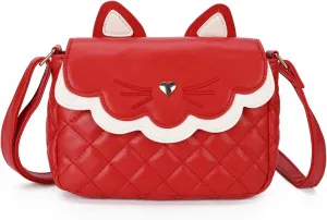 Gladdon Teen Girls Crossbody Bag Cute Cat Wallet for Girl Birthday Gifts Purses