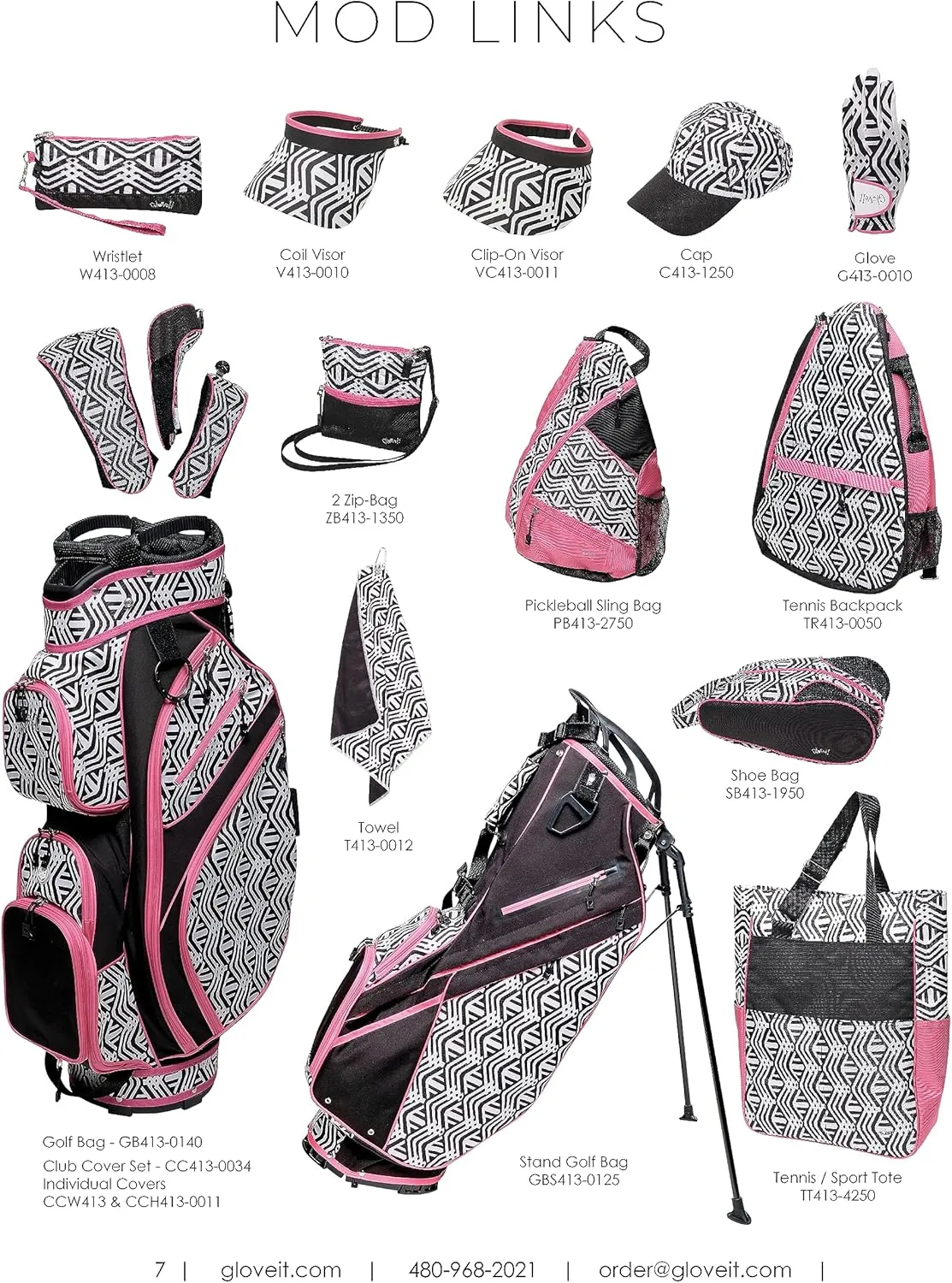 Glove It Tennis Tote Bag, Tennis Bag for Women, Ladies Sports Shoulder Bag, Large Tote with 6 Pockets, fits 2 Rackets.