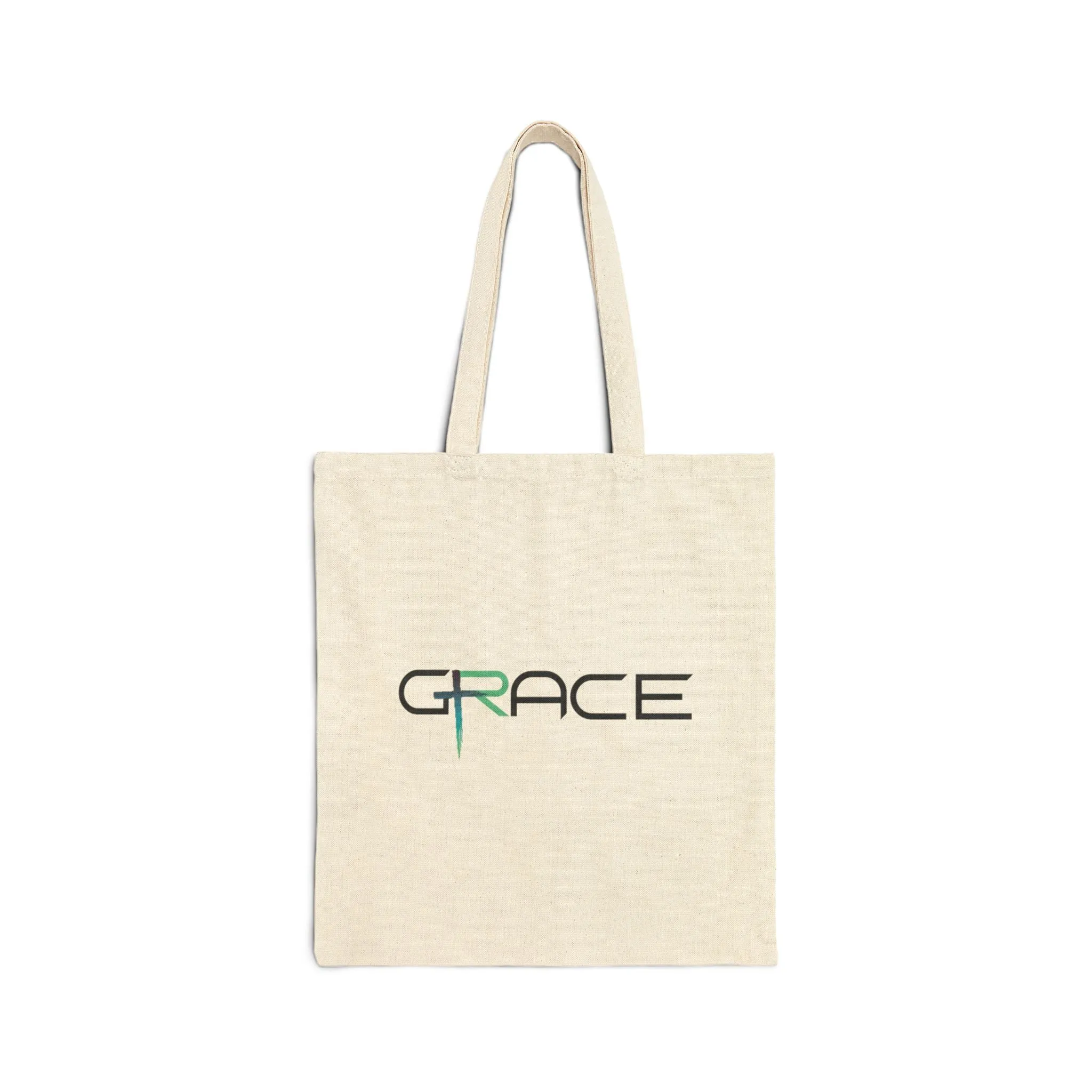 Grace tote Tan Cotton Canvas Tote Bag