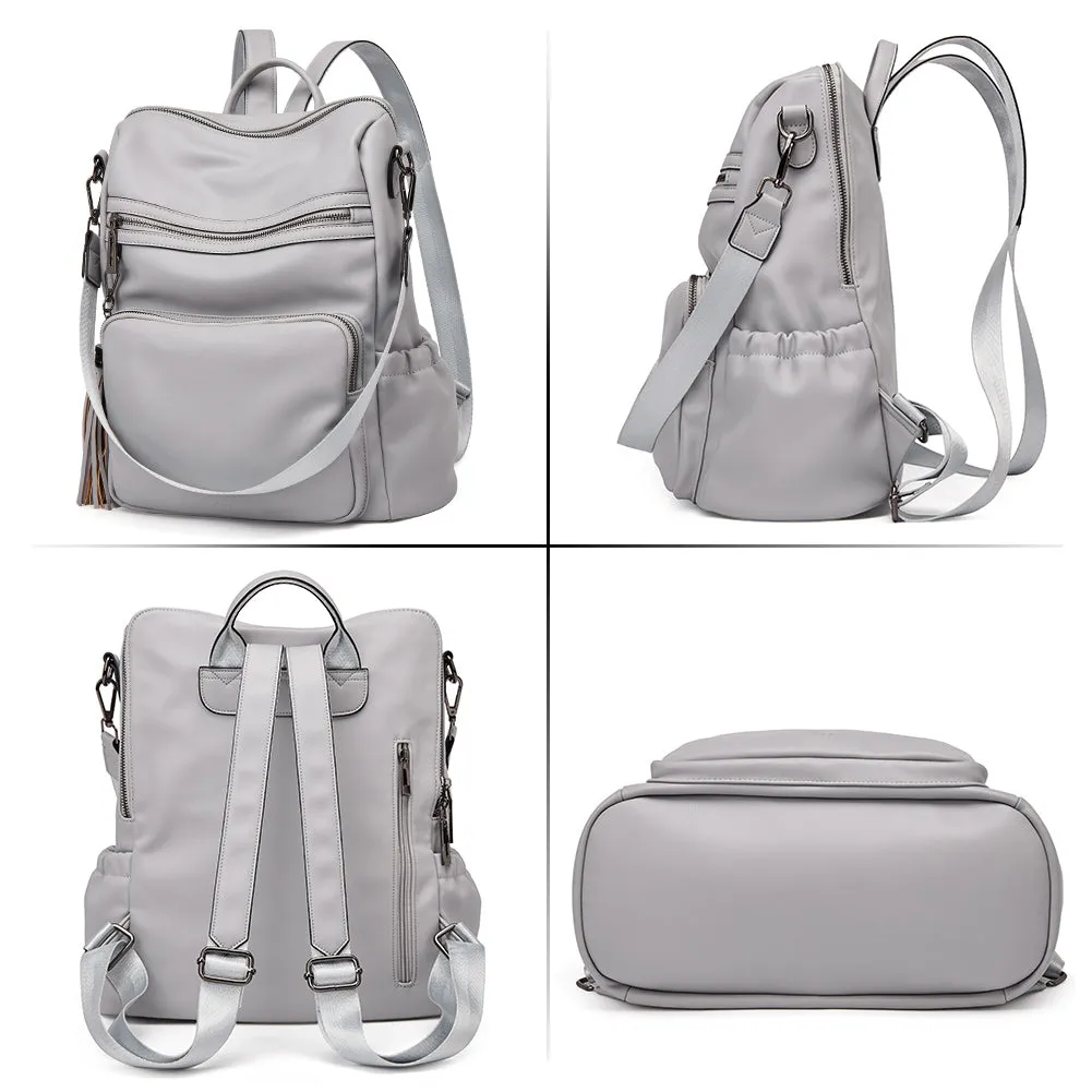 Greene Luxury Vintage Women's Leather Backpack Purse For Commuting
