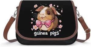 Guinea Pigs Cute Pets Crossbody Bags for Women Leather Tote Bag Handbag Purse for Work Travel